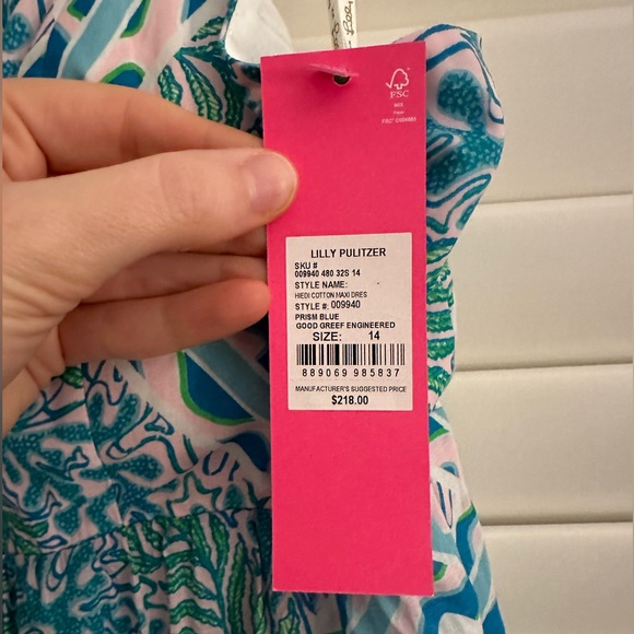 NWT Lilly Pulitzer Heidi Cotton Maxi Sz 14 - Picture 2 of 2